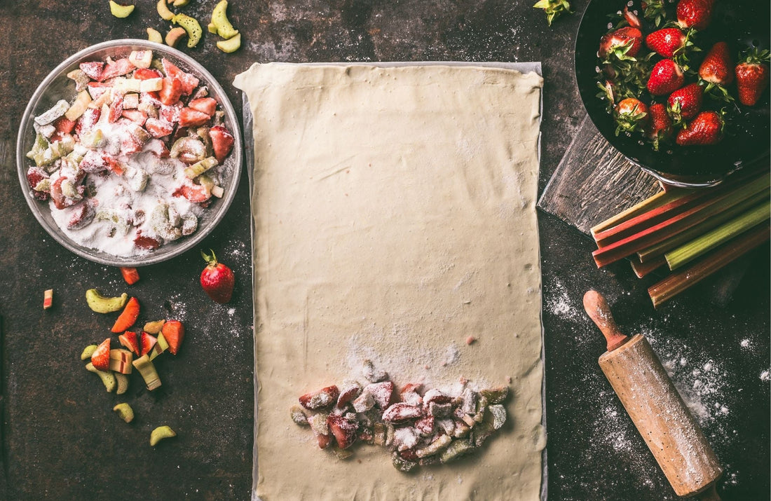 Rhubarb strudel recipe