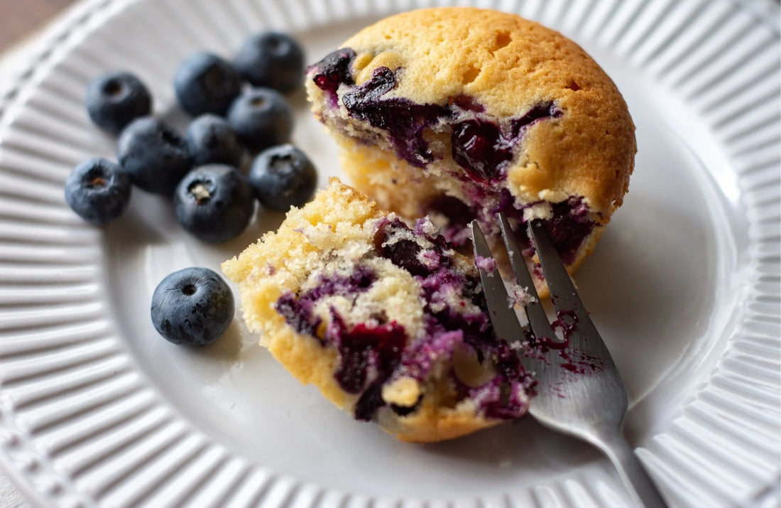 juicy blueberry muffins