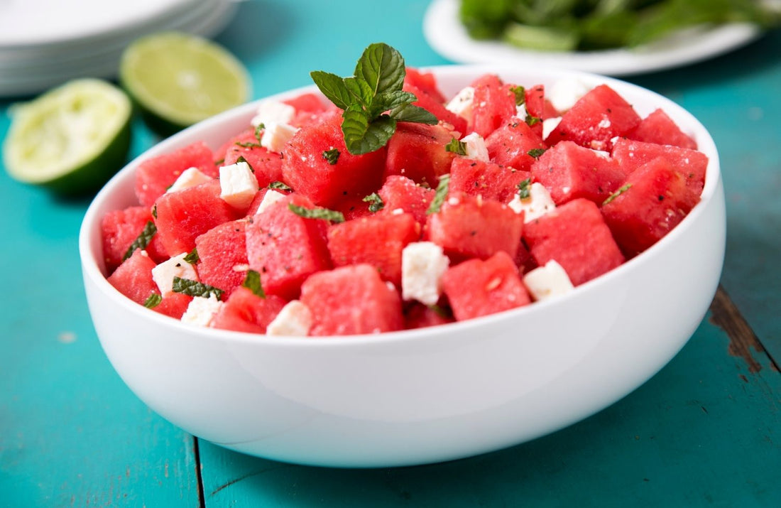 Watermelon and feta salad