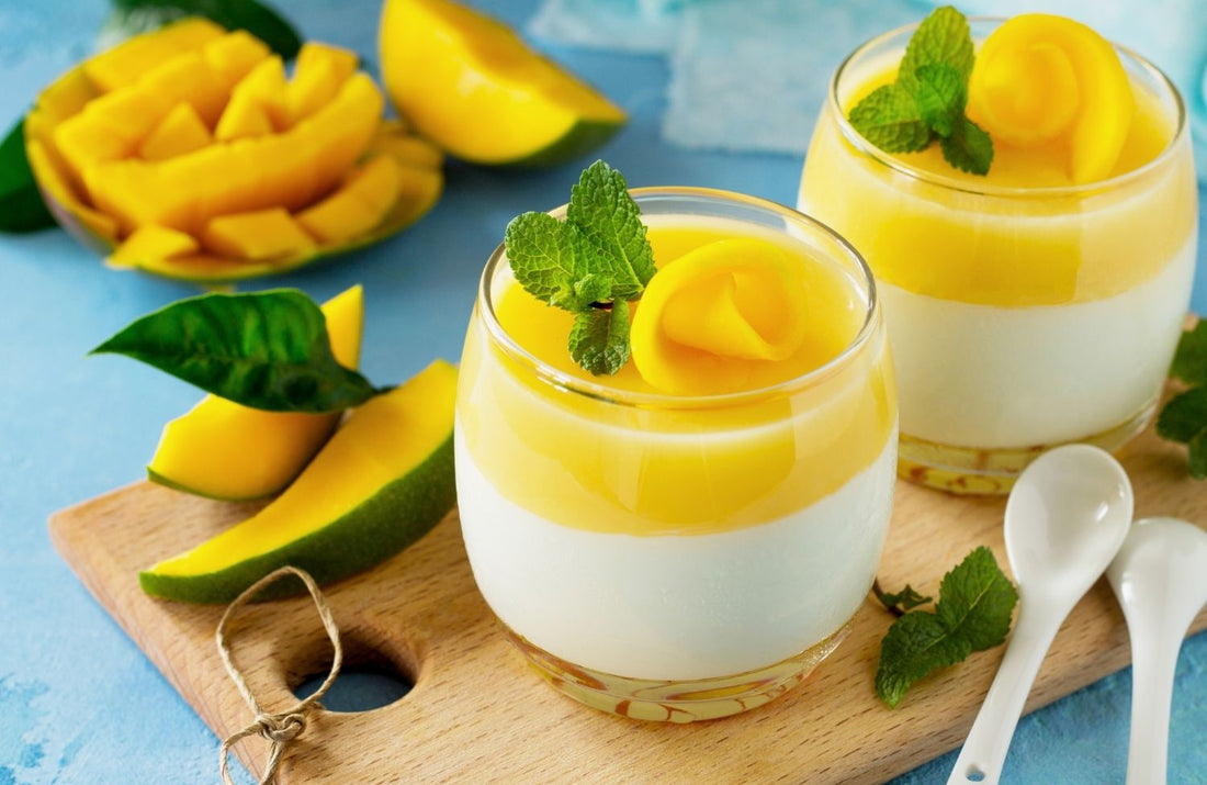 🥥 Coconut Panna Cotta with Mango Mirror