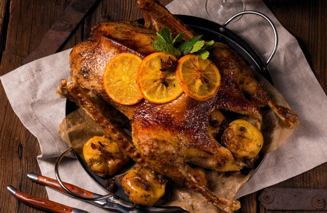 Slow-Roasted Christmas Goose with Red Cabbage & Potato Dumplings 🎄✨