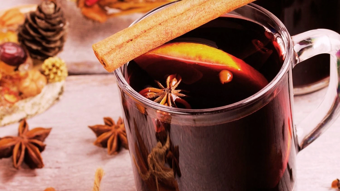 Christmas market mulled wine