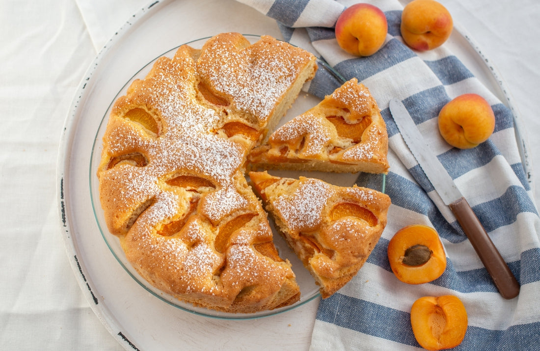 juicy apricot sheet cake