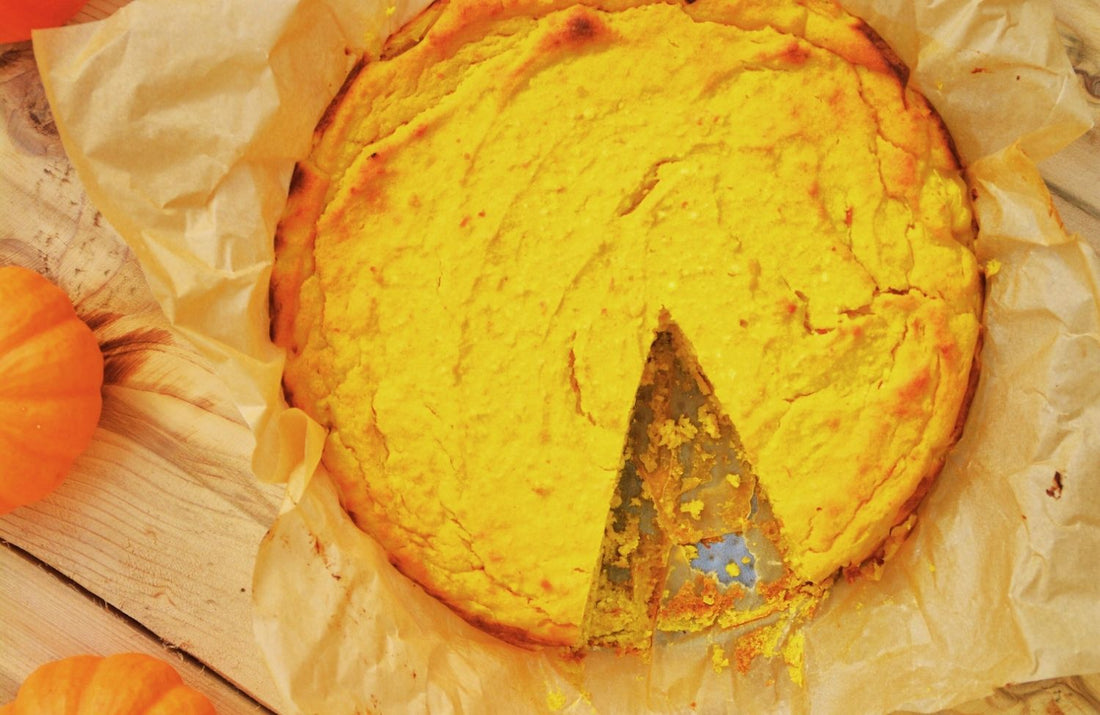 Autumnal pumpkin cheesecake