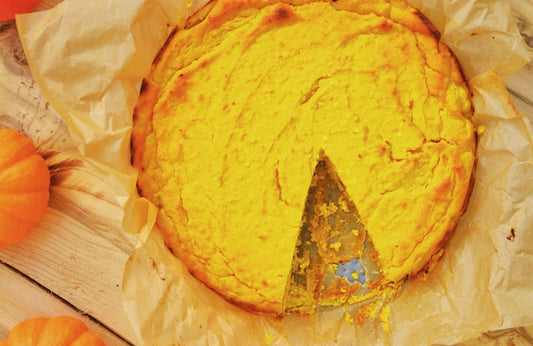 Autumnal pumpkin cheesecake