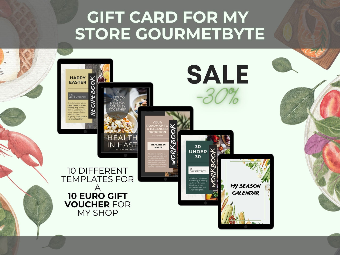 Gift card for my shop gourmetbyte - perfect gift for cook lovers, hobby cooks, cooking enthusiasts