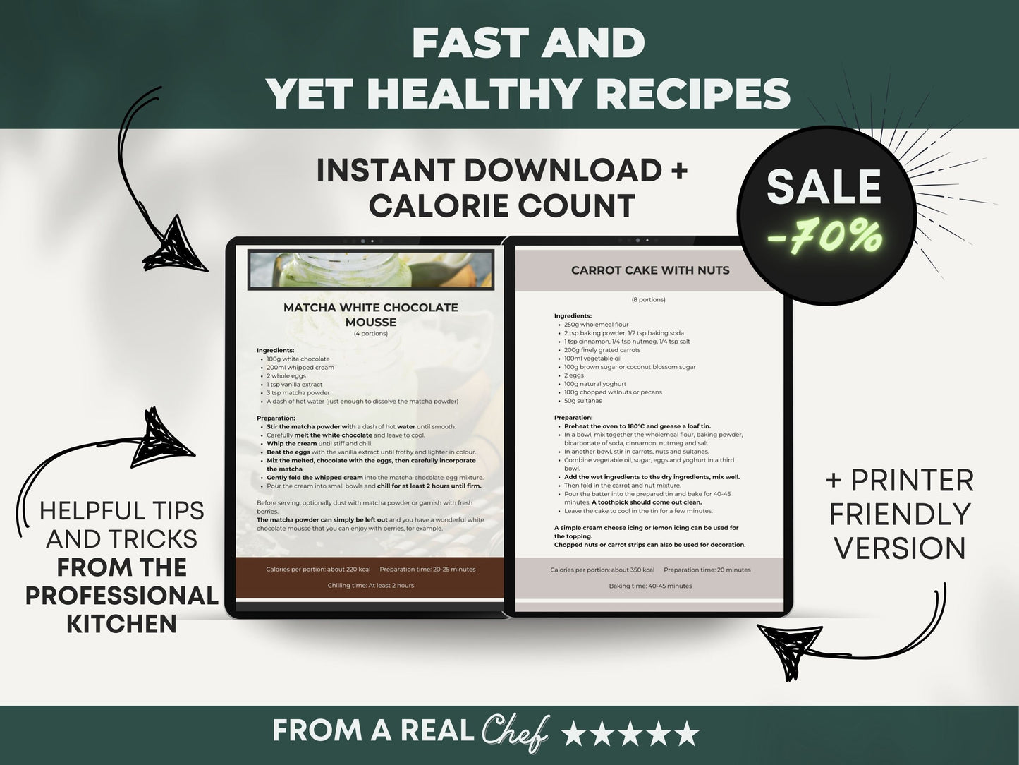 Healthy and quick dessert recipes from a pastry chef, dessert, easy step by step dessert recipes